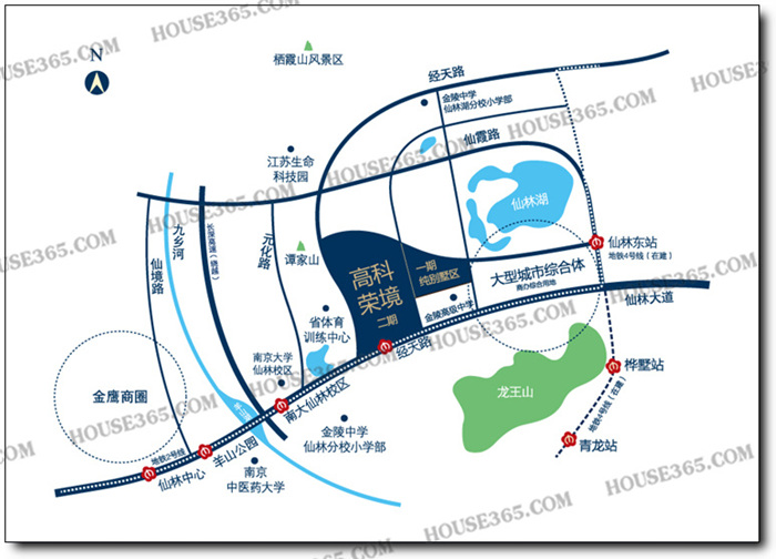 高科荣境交通区位图