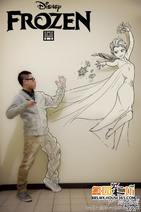 *炸天的3D画,<em>冰雪女王</em>与画师完美结合_(X)协信