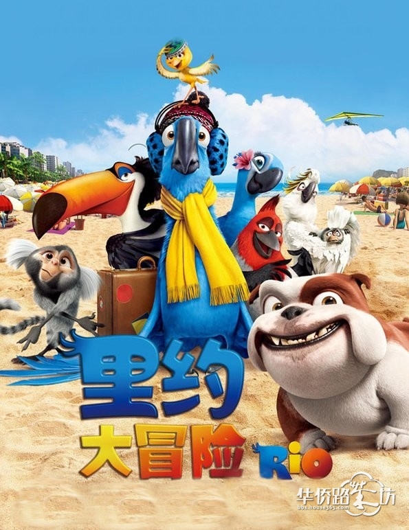 《里约大冒险》:该动画片主要讲述了一只明尼苏达州小镇上的金刚鹦鹉